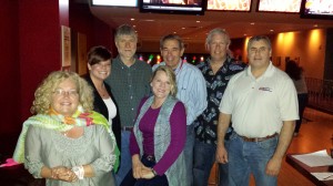 Lori Tapani at a networking event with fabricators from Illinois, Wisconsin, North Carolina, and Washington.